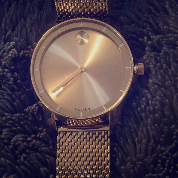 Movado Accessories - Movado Bold mesh yellow-gold Watch